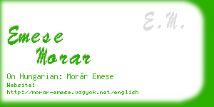 emese morar business card